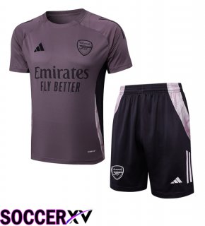 Arsenal kit Training T Shirt + Shorts Purple 2025/2026