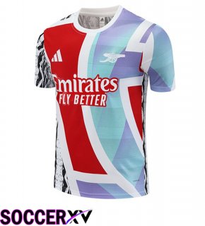 Arsenal Training T Shirt Red White 2025/2026