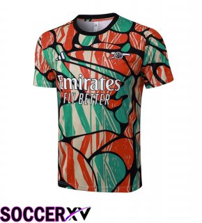 Arsenal Training T Shirt Red Green 2025/2026
