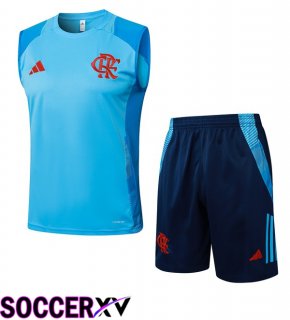 Flamengo Soccer Vest + Shorts Blue 2025/2026