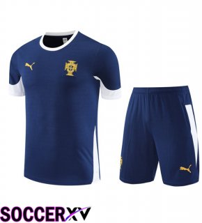 Portugal kit Training T Shirt + Shorts Blue Royal 2025/2026