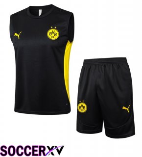 Dortmund BVB Soccer Vest + Shorts Black 2025/2026