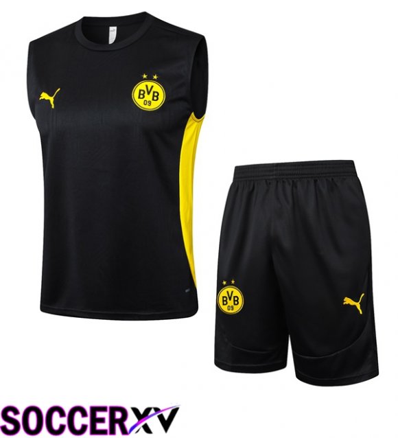 Dortmund BVB Soccer Vest + Shorts Black 2025/2026