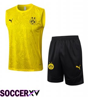 Dortmund BVB Soccer Vest + Shorts Yellow 2025/2026