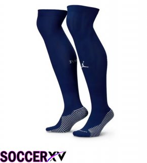 Paris PSG Fourth Soccer Socks Blue Royal 2024/2025