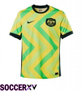 Australia Home Soccer Jersey Yellow Green 2025/2026