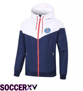 Paris PSG Windbreaker White Blue Royal 2025/2026