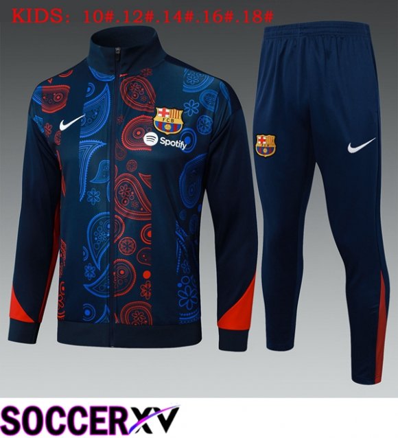 FC Barcelona Kids kit Training Jacket Suit Blue Royal 2025/2026