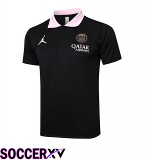 Jordan Paris PSG Soccer Polo Black 2025/2026