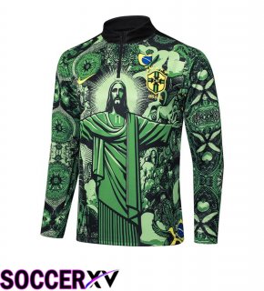 Brazil Training Sweatshirt Green Black 2025/2026