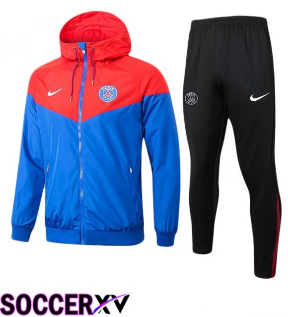 Paris PSG Training Tracksuit - Windbreaker Red Blue 2025/2026