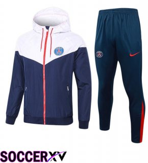 Paris PSG Training Tracksuit - Windbreaker White Blue Royal 2025/2026