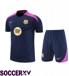 FC Barcelona kit Training T Shirt + Shorts Blue Royal 2025/2026