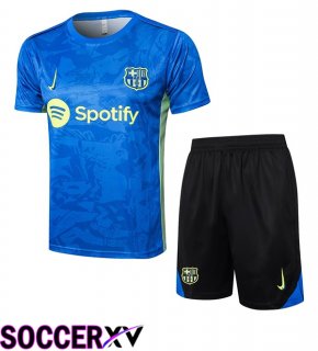 FC Barcelona kit Training T Shirt + Shorts Blue 2025/2026