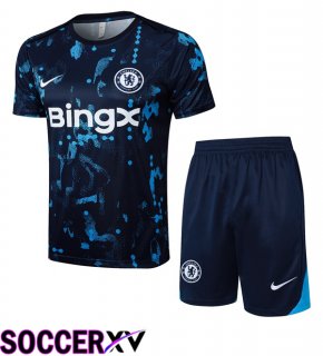 FC Chelsea kit Training T Shirt + Shorts Blue Royal 2025/2026