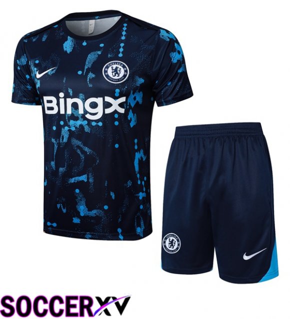 FC Chelsea kit Training T Shirt + Shorts Blue Royal 2025/2026