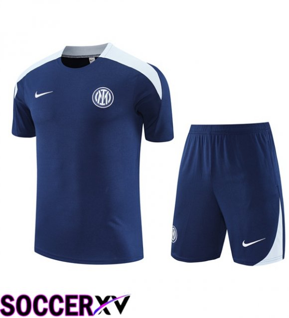 Inter Milan kit Training T Shirt + Shorts Blue Royal 2025/2026