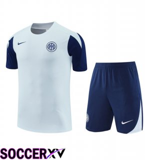 Inter Milan kit Training T Shirt + Shorts Blue 2025/2026
