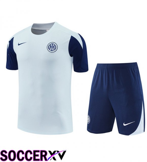 Inter Milan kit Training T Shirt + Shorts Blue 2025/2026