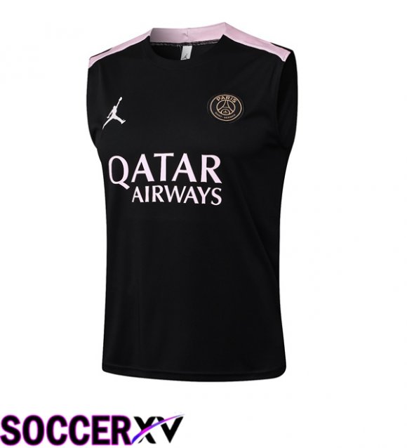 Jordan Paris PSG Soccer Vest Black 2025/2026