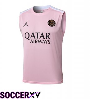 Jordan Paris PSG Soccer Vest Pink 2025/2026