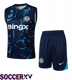 FC Chelsea Soccer Vest + Shorts Blue Royal 2025/2026