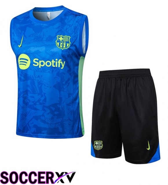 FC Barcelona Soccer Vest + Shorts Blue 2025/2026