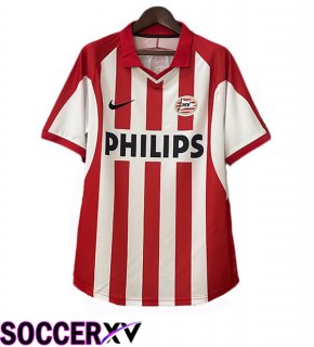 PSV Eindhoven Retro Home Soccer Jersey Red White 2000-2001