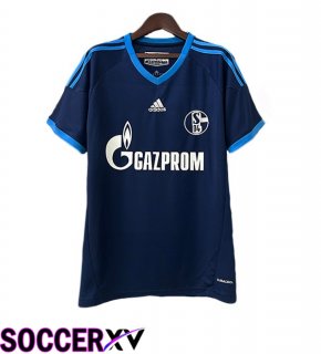 Schalke 04 Retro Away Soccer Jersey Blue 2010-2011