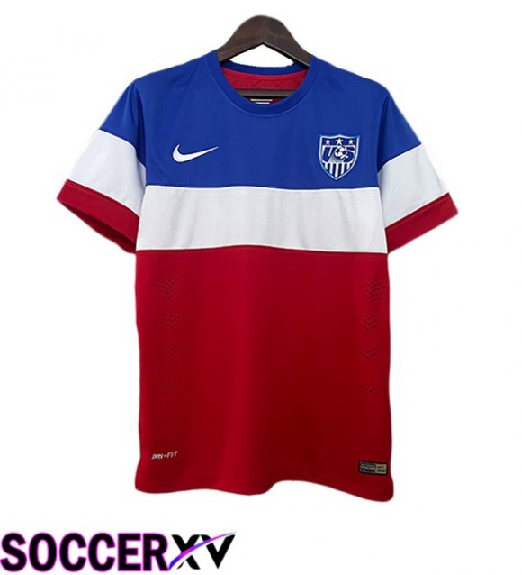 États-Unis Retro Away Soccer Jersey Red Blue 2004