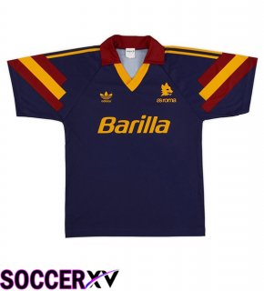 AS Rome Retro Third Soccer Jersey Blue Royal 1991-1992