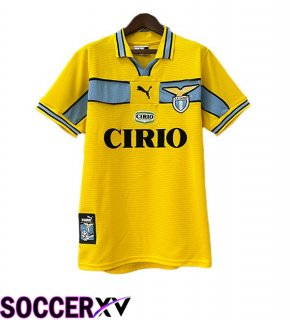SS Lazio Retro Away Soccer Jersey Yellow 1998-1999