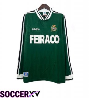 Deportivo de La Coruna Retro Away Soccer Jersey Long sleeve Green 1999-2000