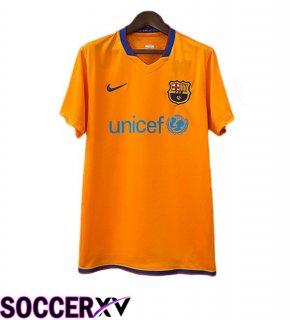 FC Barcelona Retro Away Soccer Jersey Yellow 2006-2007