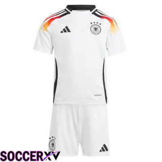 Germany Kids Home Soccer Jersey White 2024/2025