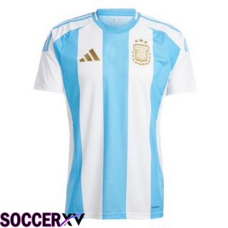 Argentina Home Soccer Jersey Blue White 2024/2025