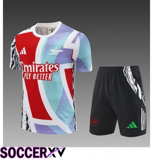Arsenal Kids kit Training T Shirt White/Blue/Red 2025/2026