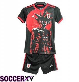Japan Kids Soccer Jersey Special Edition Black/Red 2025/2026