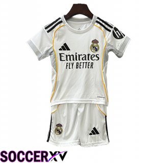 Real Madrid Kids Home Soccer Jersey 2025/2026