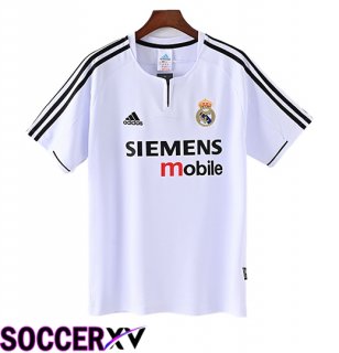 Real Madrid Retro Home Soccer Jersey 2003/2004