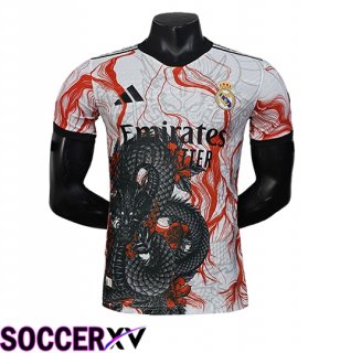 Real Madrid Soccer Jersey Special Edition White/Red 2025/2026