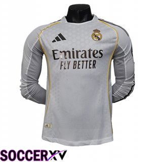Real Madrid Home Soccer Jersey Long sleeve Leaked Version 2025/2026