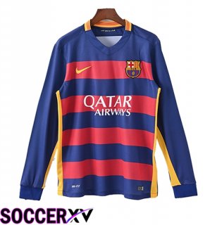 FC Barcelona Retro Home Soccer Jersey Long sleeve 2015/2016
