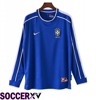 Brazil Retro Away Soccer Jersey Long sleeve 1998