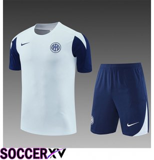 Inter Milan Kids kit Training T Shirt Light Grey 2025/2026