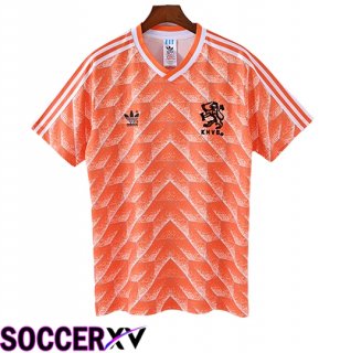 Netherlands Retro Home Soccer Jersey 1988