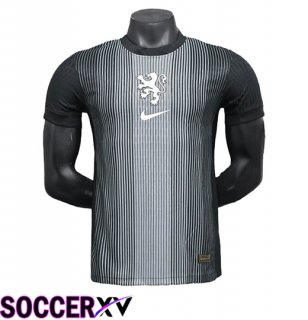 Netherlands Goalkeeper Soccer Jersey Black 2025/2026