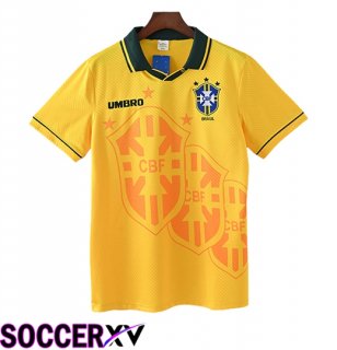 Brazil Retro Home Soccer Jersey 1994