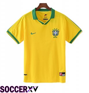 Brazil Retro Home Soccer Jersey 1997