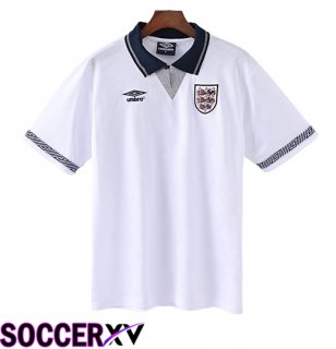 England Retro Home Soccer Jersey 1999